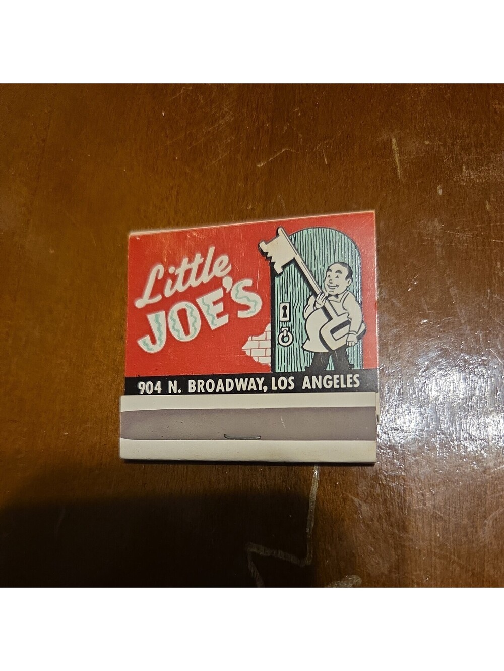Vintage Matchbook 60's Little Joe's Restaurant-Groceries LA CA Unstruck/Full